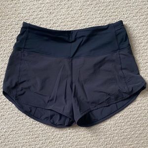 Lululemon Speed Up shorts, black, size 6